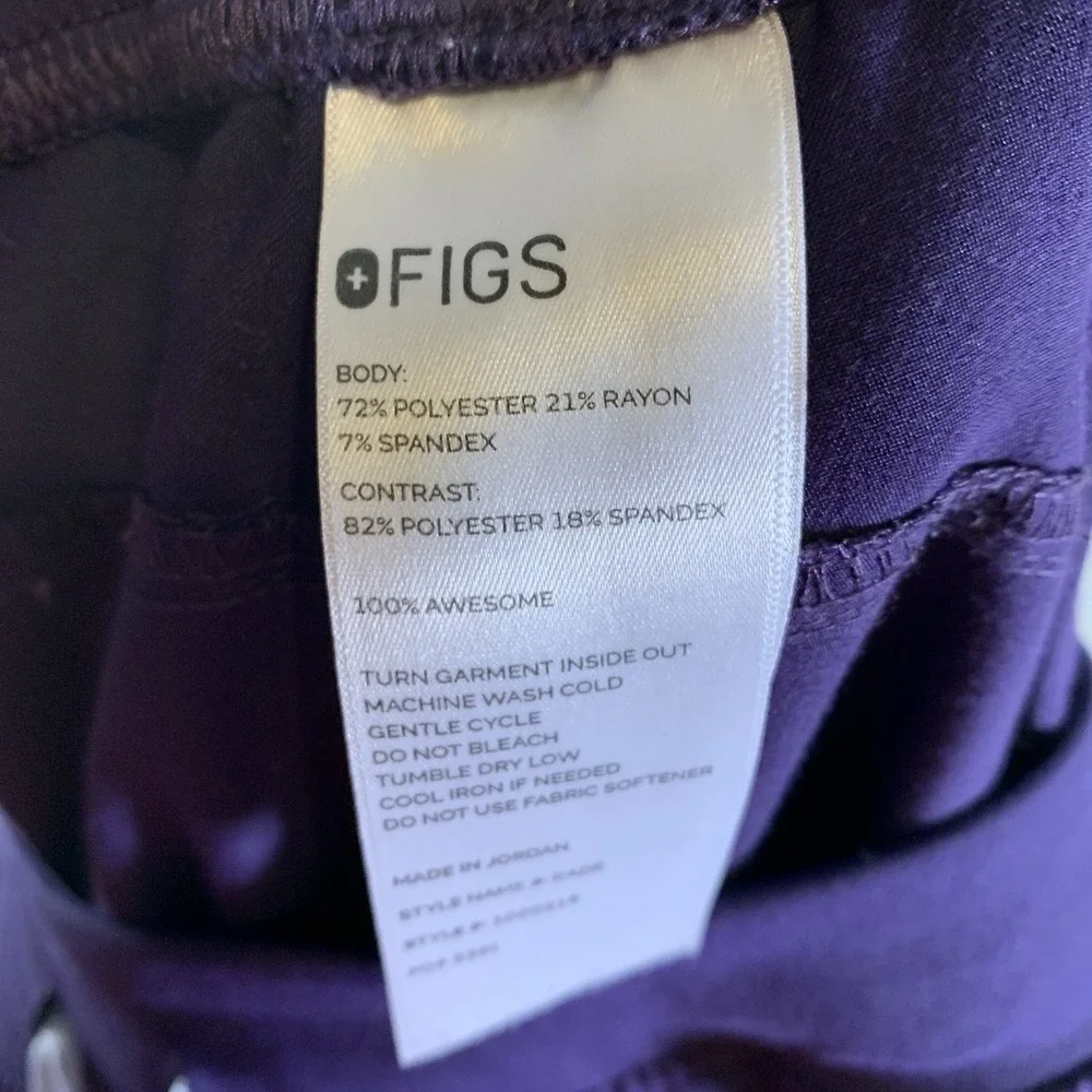 Figs Scrub Pants 4XLT Hunter Purple Kade Cargo Medical Healthcare Nursing Lot 2 - Picture 9 of 15